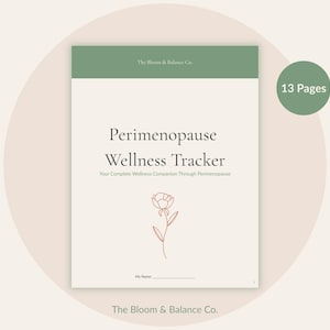 Perimenopause Symptom Tracker Printable, Menopause Journal PDF, Hormone Health Planner, Hot Flash Log, Doctor Visit Prep Sheet