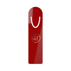 V&T Monogram Bokmärke | Magnetisk Sidmarkör i Metall