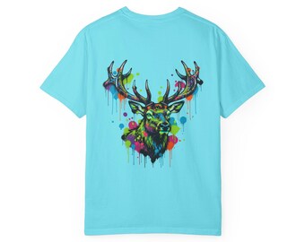 Elk Graffiti Drip Art T-Shirt