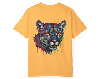 Mountain Lion Graffiti Drip Art T-Shirt