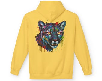 Mountain Lion Graffiti Drip Art Hoodie