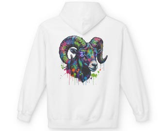 Ram Graffiti Drip Art Hoodie
