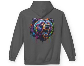 Bear Graffiti Drip Art Hoodie