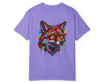 Fox Graffiti Drip Art T-Shirt