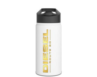 Diesel Proud Vertical Logo Stainless Steel Water Bottle