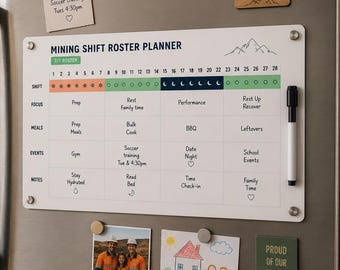 Pianificatore di turni FIFO / Calendario dei turni magnetico personalizzato