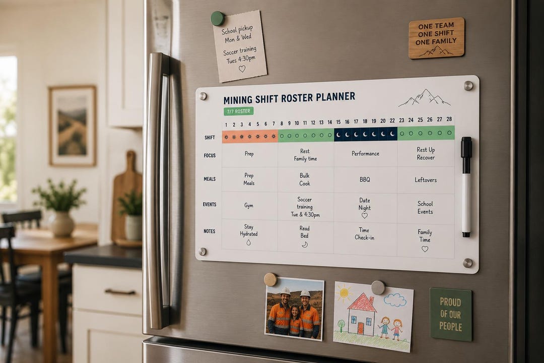 FIFO Roster Planner | Custom Magnetic Shift Calendar - Etsy