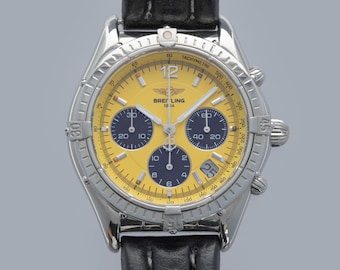 refurbish Breitling Cockpit Chronograph A30012 Yellow Dial "Gordon Ramsay"