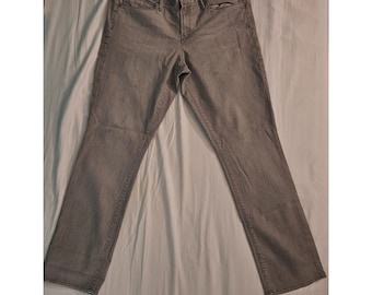 Gap 1969 Real Straight Jeans Grau Herren 33x16 Denim Classic Fit Gebraucht