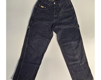 Pepe Jeans London Carpenter Jeans Pantaloni da lavoro in denim nero da uomo 34x33