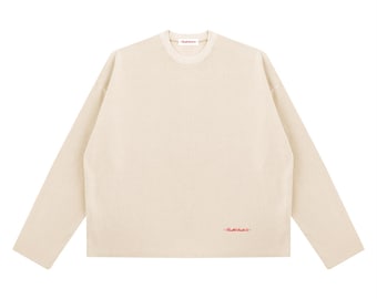 Parallel Hearts Vintage Wash Waffle Raw Edge Long Sleeve Thermal