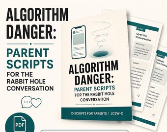 Teen Harmful Feed Parent Scripts | Social Media Rabbit Hole Conversation | LCSW Digital Safety Scripts