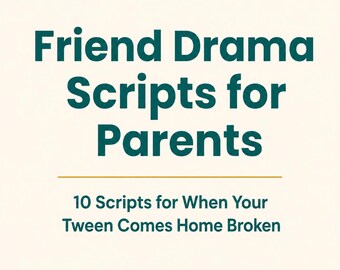 Friend Drama Scripts for Parents | What to Say When Your Teenager Is Left Out or Excluded | Ages 10–14