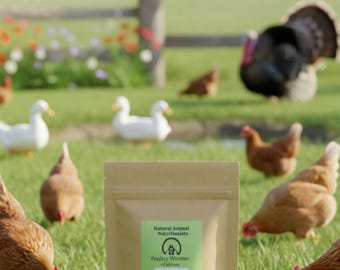 Natural Poultry Wormer | Herbal Chicken Wormer | Duck & Turkey Parasite Support | Backyard Flock Health Supplement