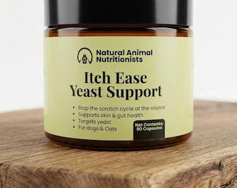 N.A.N Itch Ease Gist Ondersteuning Honden Katten | Huisdier tegen jeukende huid | Hondendarmgezondheid Probiotisch | Gist Ear Paw Support Natuurlijk supplement
