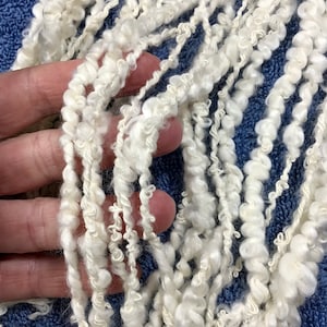10 yd Cotton Rayon Yarn White Undyed Thick Thin Bumpy Tassel Boho Junk Journal Dreamcatcher Jewelry Fiber Art Supply