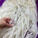10 yd Recycled White Off White Sari Silk Chiffon Ribbon Tassels Jewelry Free Combined Shipping Gift Wrap Wedding Theater Costume Supply