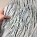 10 yd Recycled Chiffon Sari Silk Ribbon Very Pale Silvery Powder Blue Spring Easter Tassels Craft Jewelry Free Combined Shipping