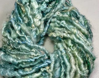 30 yd Skein 2.6 oz Border Leicester with Sparkle Junk Journal Dreamcatcher Fiber Art Felt  Supply