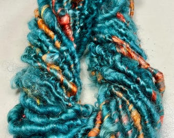 21 yd Skein 2.9 oz Border Leicester with Sparkle Junk Journal Dreamcatcher Free Shipping Fiber Art Felt  Supply