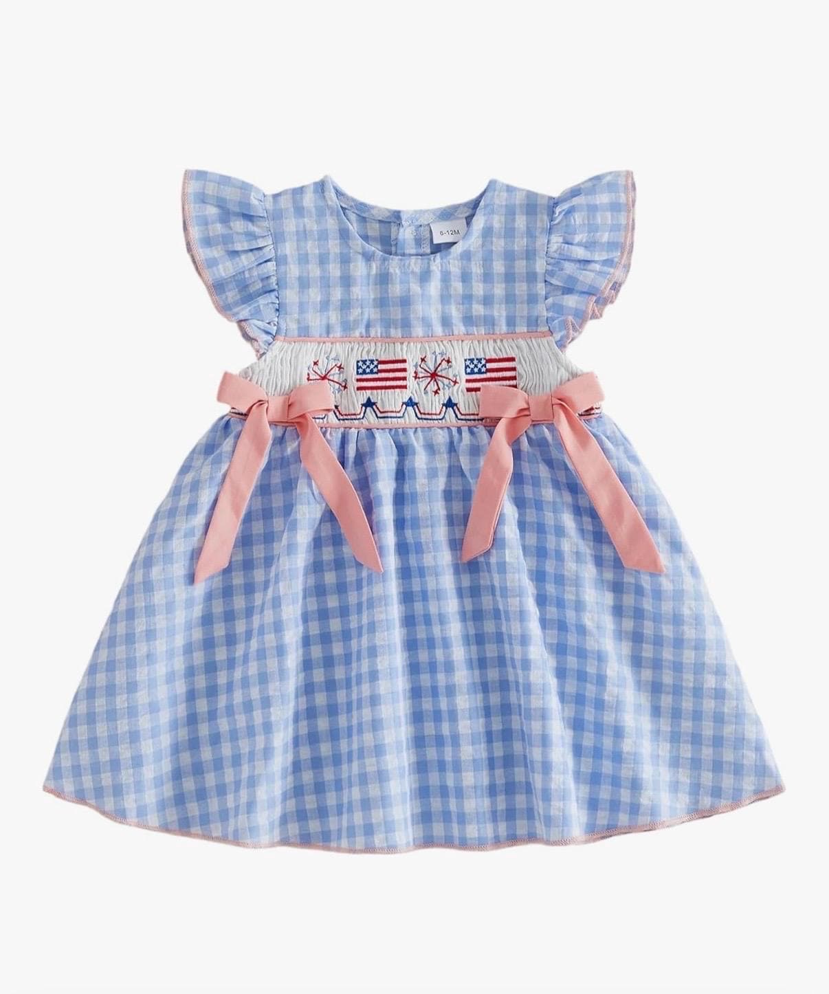 Blue Gingham Dress for Girls - Etsy