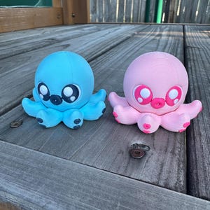 Anpassad bläckfisk Fidget Spinner 3D-tryckt sensorisk leksak ADHD Fidget ångestlindring skrivbordsleksak söt bläckfisk present till barn