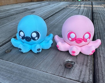 Custom Octopus Fidget Spinner 3D Printed Sensory Toy ADHD Fidget Anxiety Relief Desk Toy Cute Octopus Gift for Kids