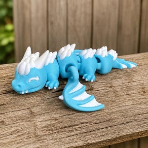 Sensory Fidget Dragon Toy for Kids Gift Under Twenty Dollars Dragon Party Girls 3D printed Articulated Mini Dragons Cave Screen Free Travel image 5