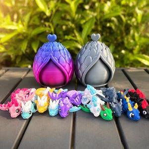 Sensory Fidget Dragon Toy for Kids Gift Under Twenty Dollars Dragon Party Girls 3D printed Articulated Mini Dragons Cave Screen Free Travel image 10