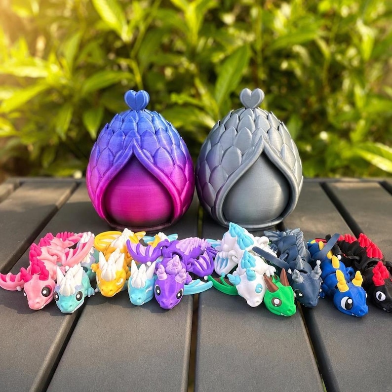 Sensory Fidget Dragon Toy for Kids Gift Under Twenty Dollars Dragon Party Girls 3D printed Articulated Mini Dragons Cave Screen Free Travel image 10