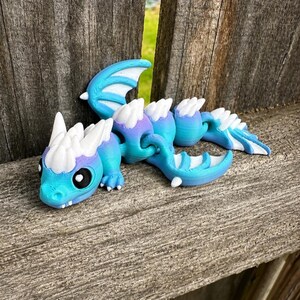 Sensory Fidget Dragon Toy for Kids Gift Under Twenty Dollars Dragon Party Girls 3D printed Articulated Mini Dragons Cave Screen Free Travel image 3