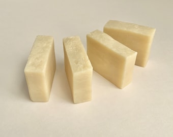 All-Natural Vegan Fragrance-Free Handmade Bar Soap with Organic Shea Butter - GMO Free - Gentle Enough for Sensitive Skin