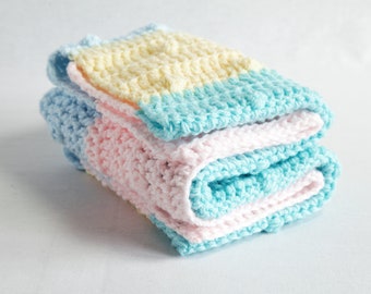 Multi Coloured Baby Bobble Blanket, Rainbow Baby Blanket, Handmade Crochet Baby Gift, Baby Shower Gift