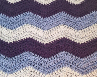 Baby Blanket  Purple, Lilac,  New Baby Girl Gift, Christening, Shower Gift, Crochet Heirloom Gift, Ready to Ship
