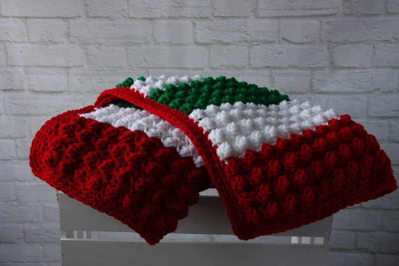 Crochet blanket shower Christmas baby gift,handmade for Christening newborn granddaughter