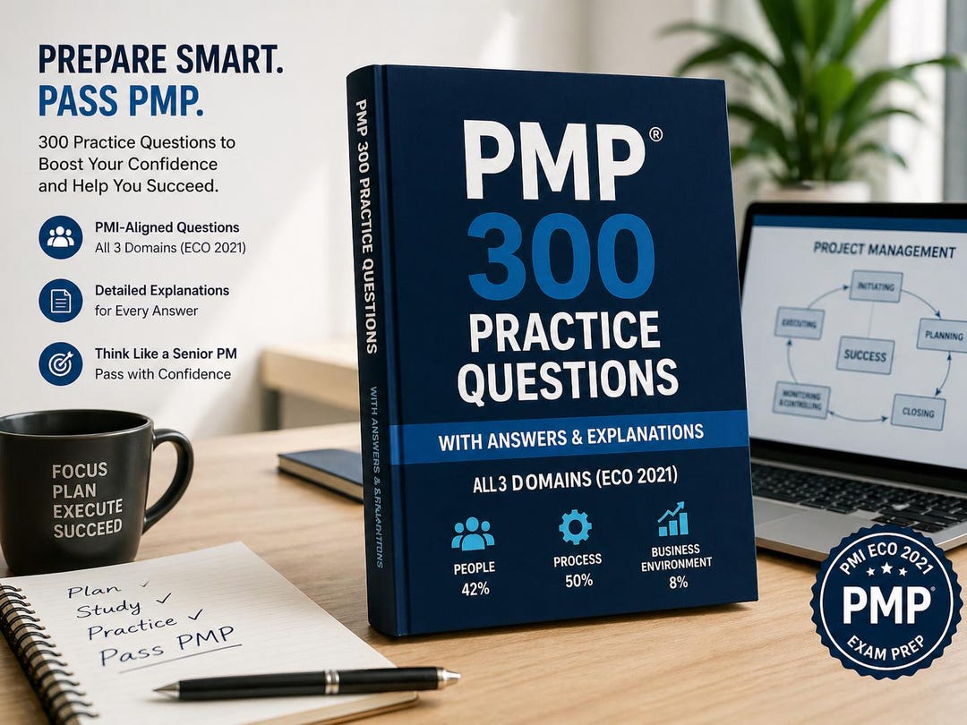 PMP 300 Practice Questions With Answer and Explanation - Etsy