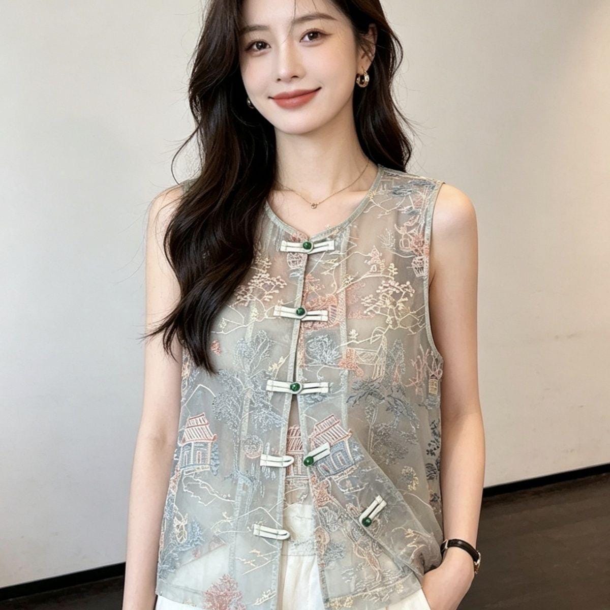 Organza Chinese Top - Etsy