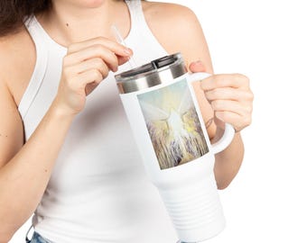 Angel Wings Illustration 40oz Travel Mug | Insulated Tumbler