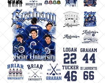 25+ Briar University PNG-bundel, Off Campus Series Bookish Designs, Graham 44 Hockey Romance PNG, digitale download