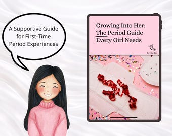 La mia guida al primo ciclo mestruale per ragazze preadolescenti / Ebook sulla pubertà in PDF