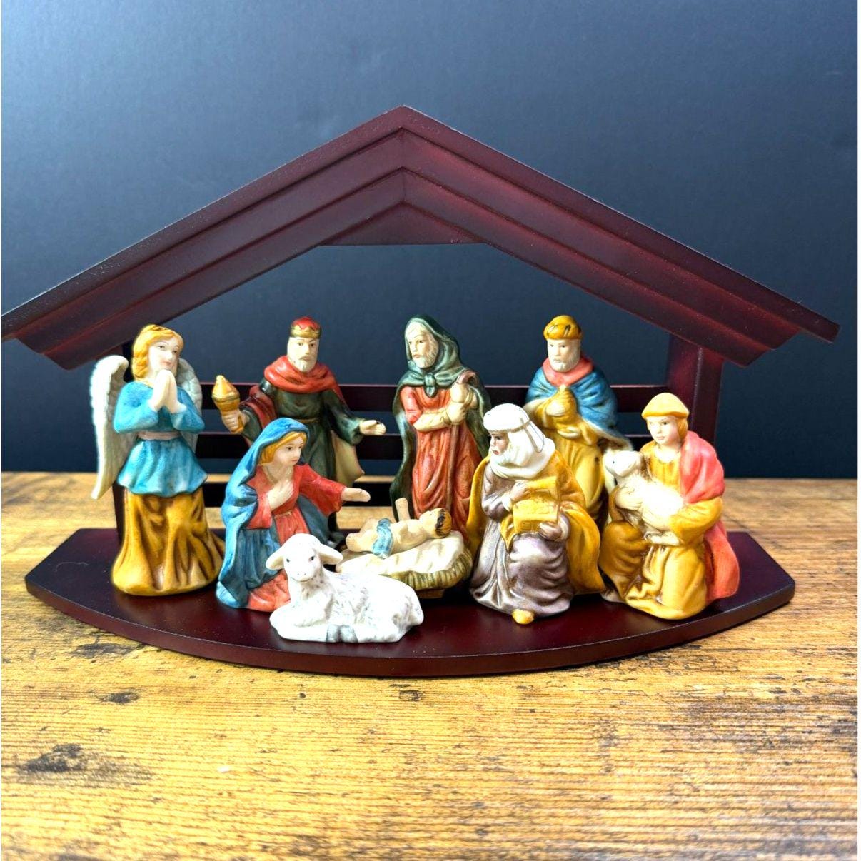 Porcelain Nativity - Etsy