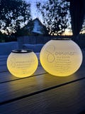 Solar lamp “Summer” made of PETG – decorative garden lamp with LED solar insert – 3D printed – for patio, balcony & garden