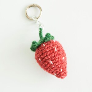 Fruit Crochet Bag Charm - Strawberry