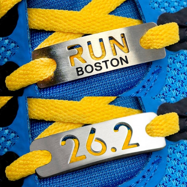 Boston Bundle - Run Boston, Unicorn Inspired, 26.2 set of running shoe tags, Boston motivation, Race Inspiration, Marathon Gift, Run Gift