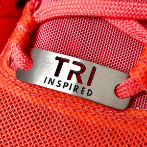 TRI Inspired - Triathlon Shoe Charm, ATHLETE INSPIRED, Tri Shoe Charm, Triathlon Gifts, Triathlon Jewelry, Triathlon Motivation, Triathlete