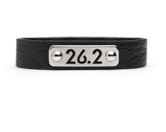 26.2, 13.1 or RUN Bracelet Leather Inspirational Running Wristband, Run Bracelet, Running Jewelry, Gift for Runners, Run Inspiration