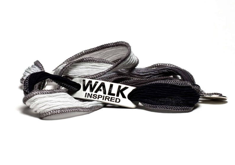 WALK Inspired Silk Wrap ATHLETE INSPIRED Walking Bracelet | Etsy