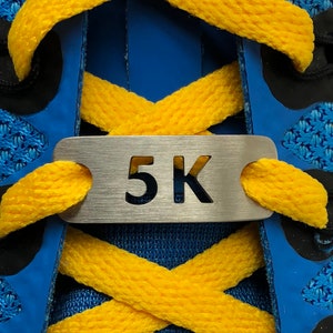5K Running Shoe Tag, Gift for runner, running accessory, running jewelry, 5K gift, 5K running jewelry, 5k charm, 5k run, couch to 5k