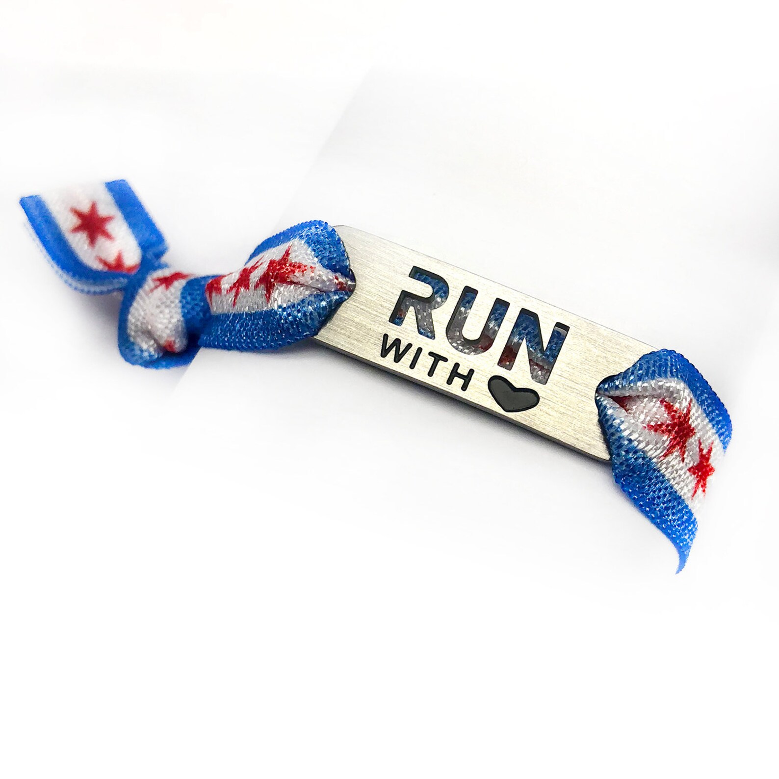 RUN Chicago Running Chicago Flag Bracelet Adjustable Stretch Etsy