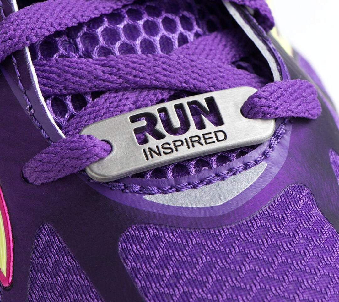 RUN Inspired Running Shoe Tag, ATHLETE INSPIRED ® Original, Run Shoe Charm, Inspirational Shoe